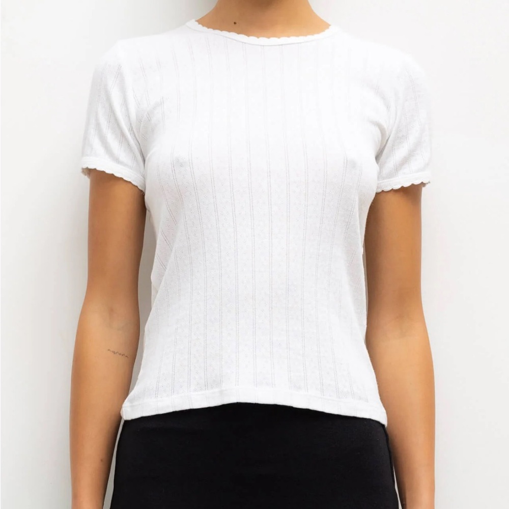 Pointelle Slim Fit Tee